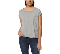 Marc O'Polo Denim Damen T-Shirt aus Bio-Baumwolle Relaxed Fit, Grau (Grau), XXS