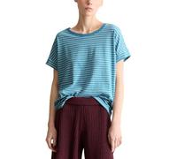 Marc OߴPolo Denim Damen T-Shirt mit Rundhalsausschnitt gestreift, Blau (Light Blue Multi 02), L