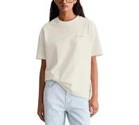 Marc OߴPolo Denim Damen T-Shirt mit Rundhalsausschnitt Relaxed Fit, Weiß (Silky White), L