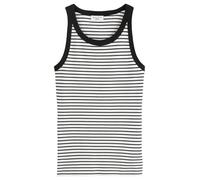 Marc O'Polo Denim Damen Tanktop gestreift Slim Fit, Schwarz (Black Multi 02), L