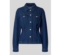 Marc O'Polo DENIM Flared Fit Jeansbluse aus Baumwoll-Lyocell-Mix in Jeansblau, Größe XS