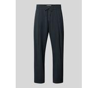 Marc O'Polo DENIM Gerade Hose aus reiner Baumwolle Modell 'Woven Pants' in Dunkelgrau, Größe XL