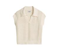 Pullunder MARC O'POLO DENIM, Damen, Gr. M, creamy weiß, Strick, Obermaterial: 100% Baumwolle, regular fit normal, V-Ausschnitt, Pullover Pullunder, regular aus Organic Cotton (59973227-M) creamy weiß