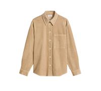 Langarmbluse MARC O'POLO DENIM "aus Baumwoll-Stretch", Damen, Gr. XS, beige (sandpaper), Obermaterial: 98% Baumwolle, 2% Elasthan, unifarben, relaxed fit normal, normaler Saum, Blusen (48879947-XS) sa