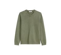 Rundhalspullover MARC O'POLO DENIM "aus reiner Bio-Baumwolle", Herren, Gr. L, oak ash, Obermaterial: 100% Baumwolle, unifarben, casual, Rundhals, Langarm, Pullover (83413849-L) oak ash