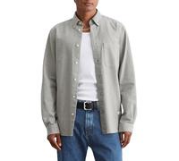 Marc O'Polo Denim Herren Hemd aus Bio-Baumwolle Regular Fit, Braun (Medium Beige Multi 01), M