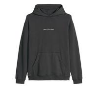 Marc O'Polo Herren Hoodie Denim aus Bio-Baumwolle mit Logo-Print Schwarz XXL