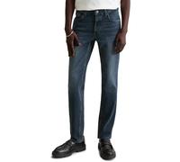 Slim-fit-Jeans MARC O'POLO DENIM "aus hochwertigem Bio-Baumwolle-Mix", Herren, Gr. 33, Länge 32, dunkelblau, Obermaterial: 99% Baumwolle, 1% Elasthan, unifarben, slim fit normal, Jeans Slim-fit-Jeans