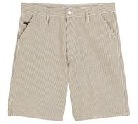 Marc O'Polo Denim Herren Jeansshorts aus Bio-Baumwolle gestreift, Weiß (Offwhite Multi 01), 38
