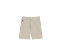 Marc O'Polo Denim Herren Jeansshorts aus Bio-Baumwolle gestreift, Weiß (Offwhite Multi 01), 40