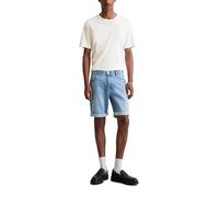 Marc O'Polo Denim Herren Jeansshorts mit Stretch-Anteil kurz, Blau (Light Blue Multi 15), 31