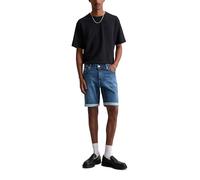 Jeansshorts MARC O'POLO DENIM "Mats", Herren, Gr. 33, N-Gr, blau (medium blau), Denim/Jeans, Obermaterial: 99% Baumwolle, 1% Elasthan, casual, slim fit, Jeans (50663517-33) medium blau
