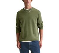 Marc OߴPolo Denim Herren Pullover mit Stretch-Anteil Regular Fit, Grün (Dark Moss), XL