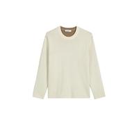 Marc O'Polo Denim Strickpullover aus Double-Face-Cotton Regular Fit Offwhite Gr. L