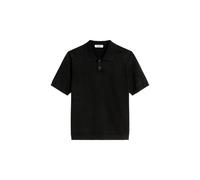Marc O'Polo Denim Herren Strickpoloshirt aus Baumwolle, schwarz, Gr. XL
