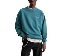 Marc OߴPolo Denim Herren Sweatshirt aus Bio-Baumwolle mit Rückenprint, Blau (Navy Teal), XL