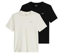 Marc O'Polo Denim Herren T-Shirt, 2er Pack - Regular Fit, Baumwolle, Logo, einfarbig S Mehrfarbig