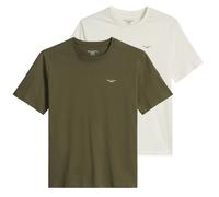 Marc O'Polo Denim Herren T-Shirt, 2er Pack - Regular Fit, Baumwolle, Logo, einfarbig S Mehrfarbig