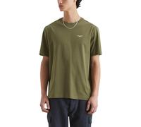 Marc O'Polo Denim Herren T-Shirt - Regular Fit, Baumwolle, Logo, einfarbig Olivgrün S