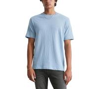 Marc O'Polo Denim Herren T-Shirt - Slub-Jersey-Qualität, Regular Fit, Baumwolle, einfarbig Hellblau S
