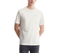Marc O'Polo Denim Herren T-Shirt aus Bio-Baumwolle Regular Fit, Weiß (Egg White), L
