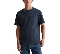 Marc OߴPolo Denim Herren T-Shirt mit Rückenprint Relaxed Fit, Blau (Navy Teal), L