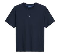 Marc O'Polo Denim Herren T-Shirt - Relaxed Fit, Baumwolle, Logo, einfarbig Dunkelblau / S S Blau