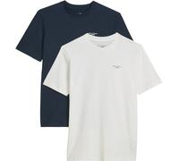 T-Shirt MARC O'POLO DENIM "regular fit im 2er Pack, in softem Single Jersey", Damen, Gr. XL, dunkelblau, Obermaterial: 100% Baumwolle, regular fit, Rundhals, Shirts T-Shirt (21735139-XL) dunkelblau
