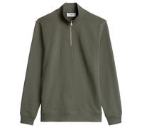 Marc O'Polo Denim Herren Troyer-Sweatshirt - Sweat Troyer, Stehkragen, Bio-Baumwolle, Regular Fit Grün / XL XL Grün