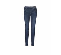 Slim-fit-Jeans MARC O'POLO DENIM "aus Organic Cotton-Mix" Gr. 34 34, Länge 34, blau Damen Jeans Röhrenjeans (91518810-34)