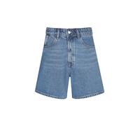 Jeansshorts MARC O'POLO DENIM "Model Filda relaxed aus Rigid Denim", Damen, Gr. 28, N-Gr, medium blau, Denim/Jeans, Obermaterial: 100% Baumwolle, relaxed fit ca. Mitte Oberschenkel, Jeans Jeansshorts,