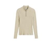 Langarmshirt MARC O'POLO DENIM "aus Rippjersey", Damen, Gr. L, artichoke leaf, Obermaterial: 100% Baumwolle, unifarben, Basic, gerade, Shirts (58202938-L) artichoke leaf