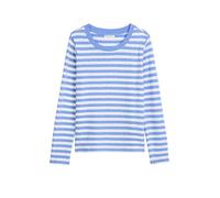 Marc O'Polo Denim Langarmshirt aus reiner Baumwolle in Bleu, Größe XS