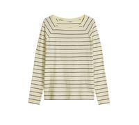 Longsleeve MARC O'POLO DENIM, Damen, Gr. M, light gelb, Shirts, Gestreift, relaxed aus Loose Knit Jersey (64392525-M) light gelb