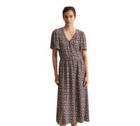 Marc OPolo DENIM Midikleid "aus bedrucktem Viskose-Crêpe" (34885844-M) medium braun