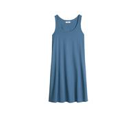 Jerseykleid MARC O'POLO DENIM, Damen, Gr. M, N-Gr, medium blau, Jersey, Obermaterial: 100% Baumwolle, A-Linie knieumspielend, tiefer Rundhals, Kleider Jerseykleid, ärmellos, A-Shape aus Organic Cotton