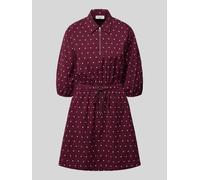 Marc O'Polo DENIM Minikleid mit Reißverschlussdetail in Bordeaux, Größe M