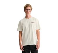 T-Shirt MARC O'POLO DENIM "mit Rückenprint", Herren, Gr. M, beige (silky weiß), Obermaterial: 100% Baumwolle, unifarben, Basic, relaxed fit, Rundhals, normaler Saum, Shirts T-Shirt (52627317-M) silky