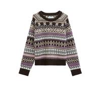 Strickpullover MARC O'POLO DENIM, Damen, Gr. M, braun (medium braun), Obermaterial: 35% Polyamid, 30% Schurwolle, 30% Viskose, 5% Kaschmir, taillenbedeckt, Rundhals, Rippbündchen, Pullover Strickpullo