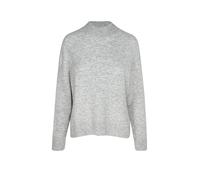 Strickpullover MARC O'POLO DENIM "aus softem Schurwolle-Mix", Damen, Gr. M, stone melange, Obermaterial: 72% Schurwolle, 26% Polyamid, 2% Elasthan, unifarben, Pullover Strickpullover (66065962-M) ston