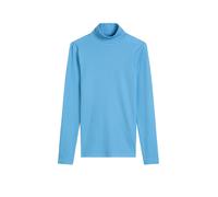Langarmshirt MARC O'POLO DENIM "aus softem Ripp-Jersey", Damen, Gr. L, azure sky, Obermaterial: 96% Baumwolle, 4% Elasthan, unifarben, gerade, normaler Saum, Shirts Langarmshirt (29855563-L) azure sky