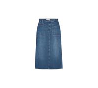 Marc O'Polo Denim Skirt, mid Waist, midi Length Soft Touch Dark Blue wash - 31