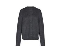Marc O'Polo DENIM Regular Fit Strickjacke aus Schurwoll-Mix mit Alpaka-Anteil in Anthrazit, Größe S