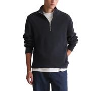Troyer MARC O'POLO DENIM, Herren, Gr. XL, blau (blau depths), Strick, Obermaterial: 100% Baumwolle, relaxed fit, Bündchen, Pullover Troyer, relaxed fit aus reiner Bio-Baumwolle (32310234-XL) blau dept
