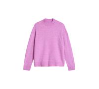 Strickpullover MARC O'POLO DENIM "aus softem Schurwolle-Mix", Damen, Gr. L, lila (medium pink), Obermaterial: 72% Schurwolle, 26% Polyamid, 2% Elasthan, unifarben, Pullover Strickpullover (12660563-L)