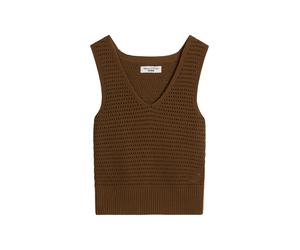 Marc OPolo DENIM - Stricktop slim Umbra Brown - Gr. - S