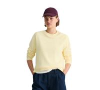 Sweatshirt MARC O'POLO DENIM "aus Organic Cotton", Damen, Gr. XS, butter gelb, Obermaterial: 100% Baumwolle, unifarben, relaxed fit, Rundhals, Bündchen, Sweatshirts Sweatshirt (67967711-XS) butter gel