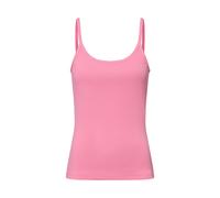 Marc O'Polo Denim Trägertop in Ripp-Optik mit Label-Detail in Pink, Größe S