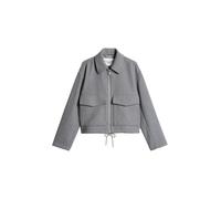 Outdoorjacke MARC O'POLO DENIM "aus Wolle-Mix", Damen, Gr. XL, grau (stone melange), Obermaterial: 50% Wolle (Schafwolle), 47% Polyester, 3% Sonstige Fasern, unifarben, regular fit, normaler Saum, Jac