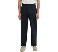 Stoffhose MARC O'POLO "DFB Travel Collection", Herren, Gr. 32, Länge 30, deep night blau, Web, Obermaterial: 53% Polyester, 44% Schurwolle, 3% Elasthan, loose fit lang, Hosen Stoffhose, Model: MOSSBO,